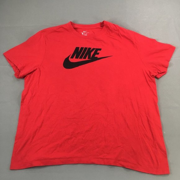 The Nike Mens Shirts Extra Extra Large Red Black Short Sleeve Pullover Casual - Picture 1 of 8